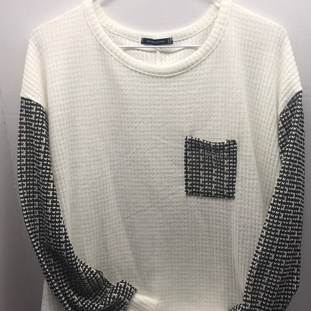 Staccato Waffle Knit Top
